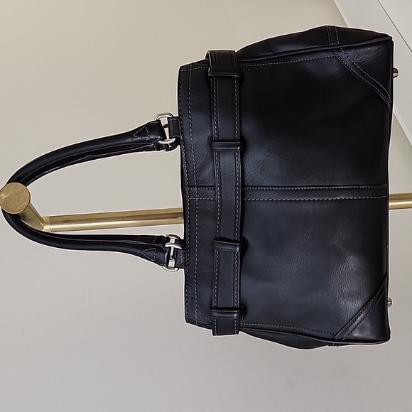 COACH Y2K HAMPTON Smooth LEATHER SHOULDER BAG HANDBAG Style N. F11199 - Picture 7 of 16